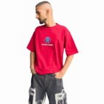 Ghosted-Oversized -Tee- with-Striking-Back-Logo