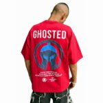 Ghosted-Oversized -Tee- with-Striking-Back-Logo