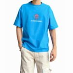 ghosted-oversized-Striking-logo-t-shirt-blue-back