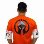 ghosted-oversized-Striking-logo-tee-orange
